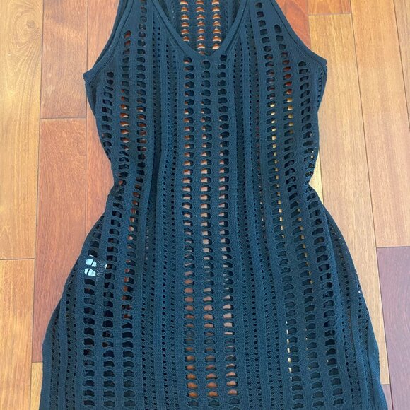 Black Crochet Tunic - Picture 2 of 4